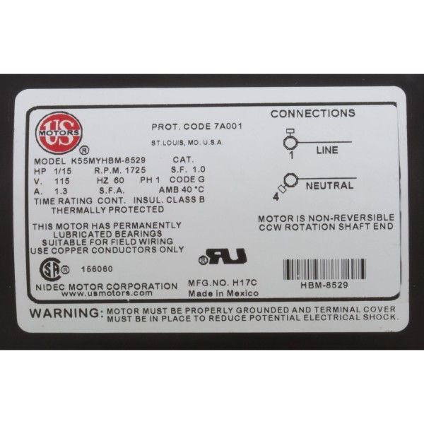 Pump, Circ, Gecko Aqua Flo CMCP, 1/15hp, 115v, 1-1/2", OEM : 02593000-2010