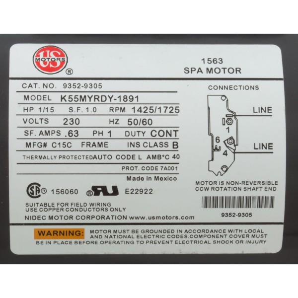 Pump, Circ, Gecko Aqua Flo CMCP, 1/15hp, 230v, 1-1/2", OEM : 02593001-2010