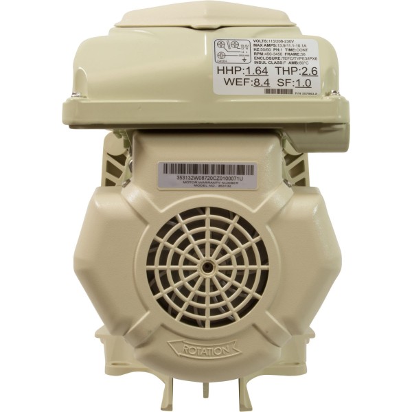 Pump, Pentair WhisperFlo VST, 2.6thp, 115v/208-230v, 2" : 011533