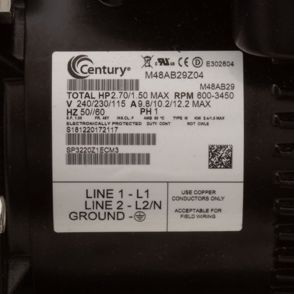 Pump, Hayward TriStar VS 950, 2.7thp, 115/230v, Expert Line : SP32950VSP