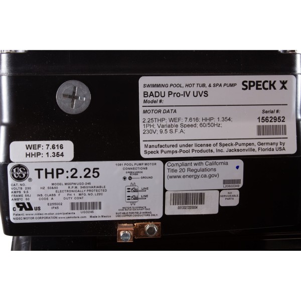 Pump, Speck Badu Pro-IV, 2.25hp, 230v, Var-Spd, IG : IG385-V225T-TUS