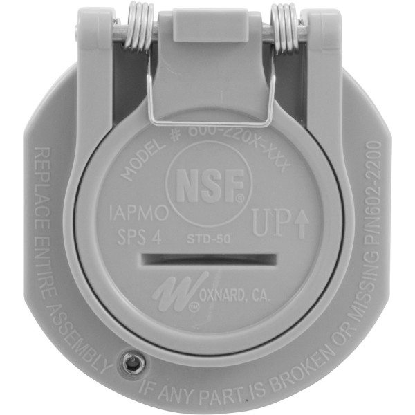 Vac Lock 1 1/2"Mpt - Gray : 600-2207