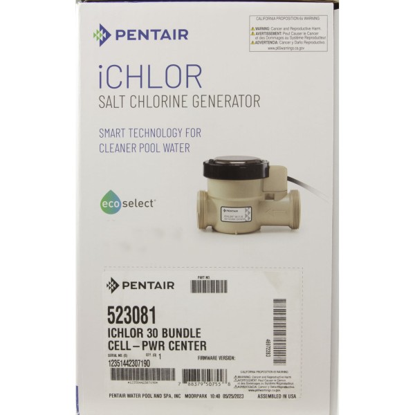 Salt Cell Power Center Bundle, Pentair iChlor 30 : 523081