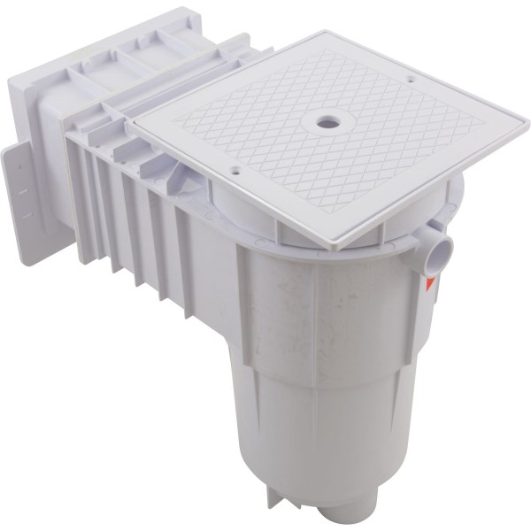 Fiberglass Skimmer (Regular Mouth, Square Lid) White, Solid : 25160-010-001