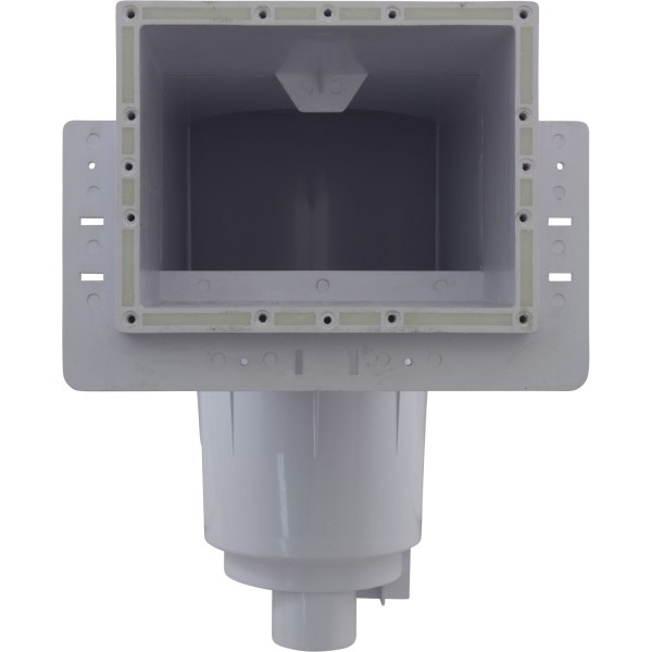 Fiberglass Skimmer (Regular Mouth, Square Lid) White, Solid : 25160-010-001
