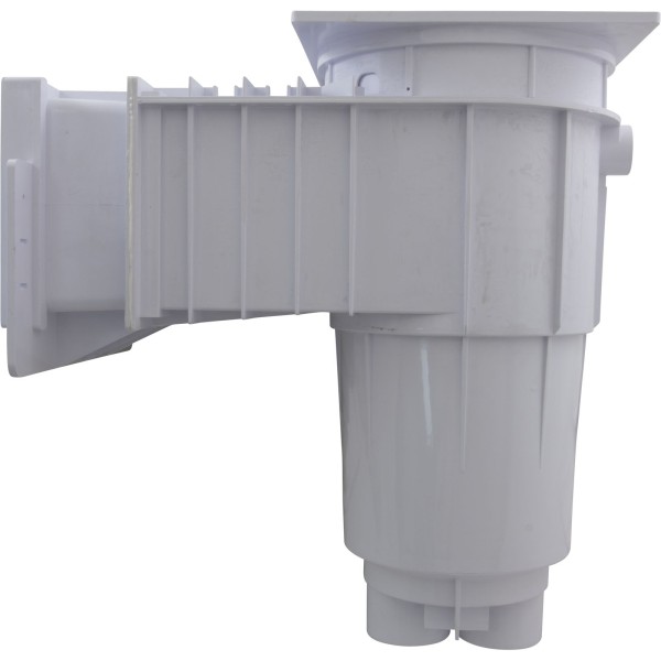 Fiberglass Skimmer (Regular Mouth, Square Lid) White, Solid : 25160-010-001