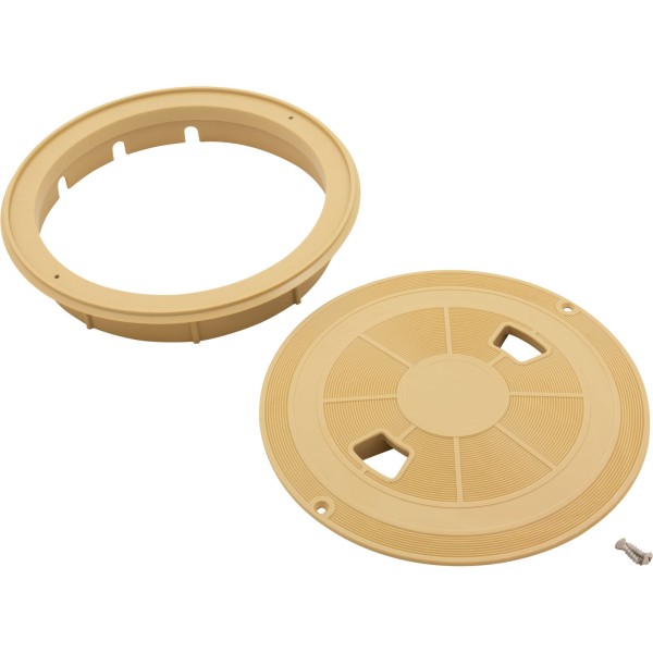 Skimmer Lid, Aquastar, w/Collar, Tan : SKRT108