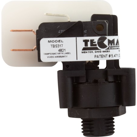 Air Switch, Tecmark, TBS 317, DPDT, 20A, thd, latch : TBS317