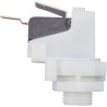Air Switch, PresAir, SPST, 9/16" Center Spout, 21A, Momentary : TVM411B