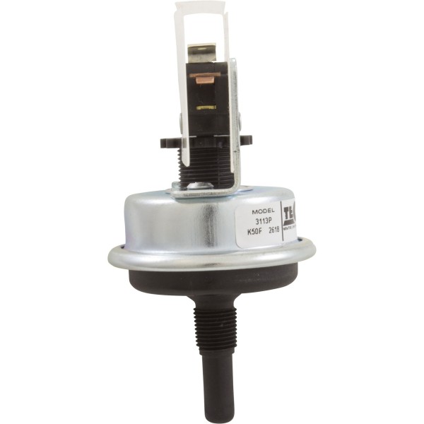 Pressure Switch, Tecmark, SPNO, 1/8"mpt, 25 Amp, Plastic : 3113P