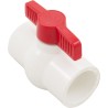 1 1/2" Pvc Compact Ball Vlvsoc Epdm Tpv White : QVC1015SSEW