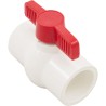 1 1/2" Pvc Compact Ball Vlvsoc Epdm Tpv White : QVC1015SSEW