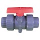 True Union Ball Vlv Gray 1" Pvc Epdm Soc/Thd : TBB1010CPEG