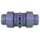 True Union Ball Vlv Gray 1" Pvc Epdm Soc/Thd : TBB1010CPEG