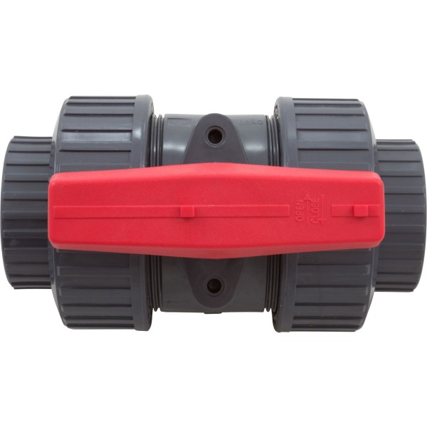 True Union Ball Vlv Gray 1-1/2" Pvc Epdm Soc/Thd : TBB1015CPEG