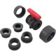 True Union Ball Vlv Gray 1-1/2" Pvc Epdm Soc/Thd : TBB1015CPEG