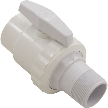Ball Valve, Hayward Trim Line 2-Way, 1.5" MPT x 1.5" Slip : SP0723S