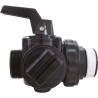 Ball Valve, Hayward Deluxe 3-Way, 1-1/2"mpt : SP0727