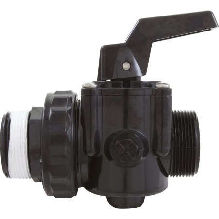 Ball Valve, Hayward Deluxe 3-Way, 1-1/2"mpt : SP0727