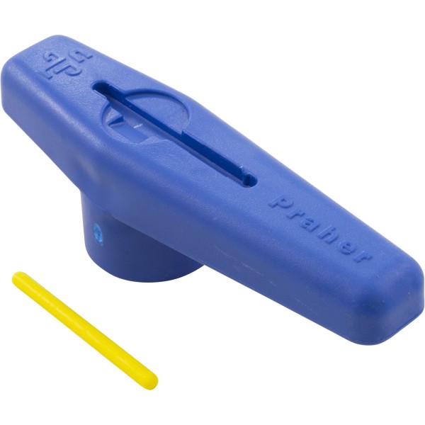 Handle, Praher PVC Single Union Ball Valves, 1-1/2", Blue : SU-150-1B