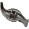 2" Top Access Valve, Smooth "S" Handle - Grey : 602-3757