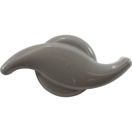 2" Top Access Valve, Smooth "S" Handle - Grey : 602-3757