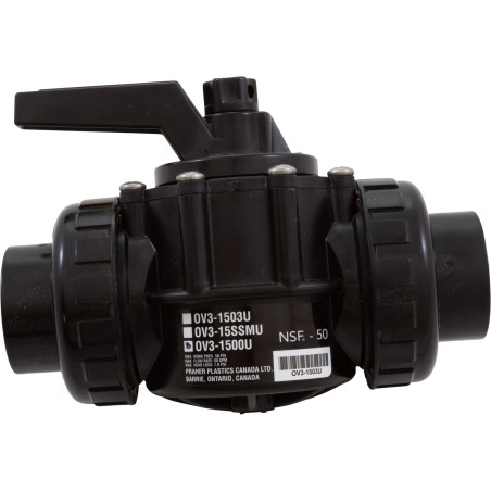 1-1/2" 3 Port Perma-Sealvalve "Unionized" : OV3-1500U