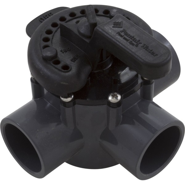 Diverter Valve, Pentair, 2" Spigot x 1-1/2" Slip, 3 Way : 263037