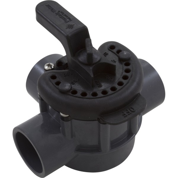 Diverter Valve, Pentair, 2" Spigot x 1-1/2" Slip, 3 Way : 263037