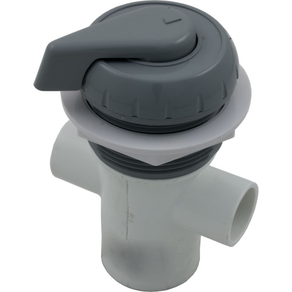 Diverter Valve, Hydro-Air/BWG Hydroflow, 1/2"s, 2 Port, Gray : 11-4040GRY