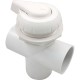 Diverter Valve, Hydro-Air/BWG Hydroflow, 2"s, 2 Port, White : 11-4000WHT