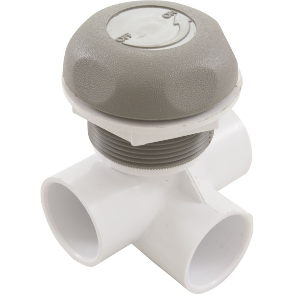 Valve Assy., On/Off Turn, Horizontal, Gray : 600-4387