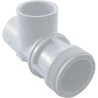 Body, Waterway Single Port On/Off Valve, 1-13/16"mpt, White : 602-4320