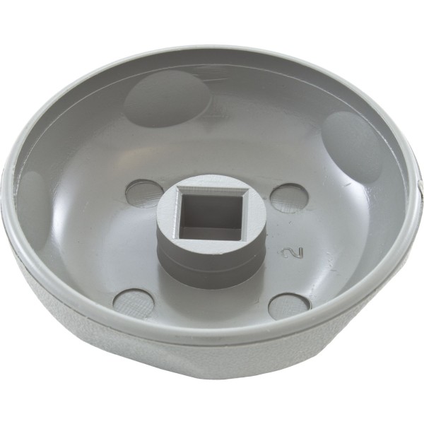 Knob, Waterway Single Port On/Off Valve, 2-1/2"fd, Gray : 602-4357