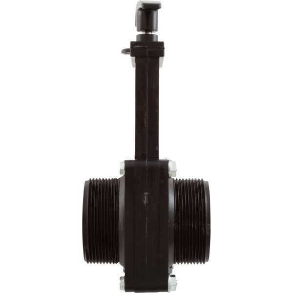 Gate Valve, 3 pc, Valterra, 2"mpt x 2"mpt, 40psi, Black : 7204