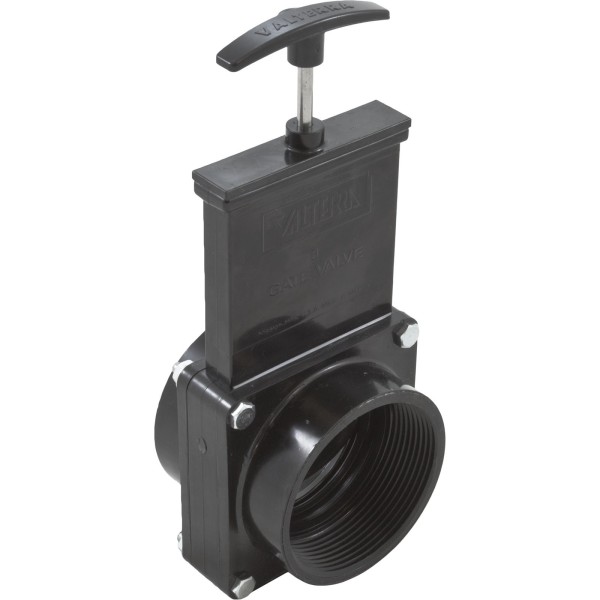 Gate Valve, 3 pc, Valterra, 3"fpt x 3"fpt, 30psi, Black : 7307