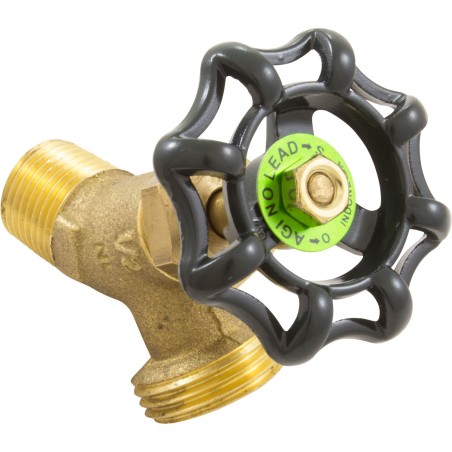 Hose Bib, 1/2" Male Pipe Thread, Brass :