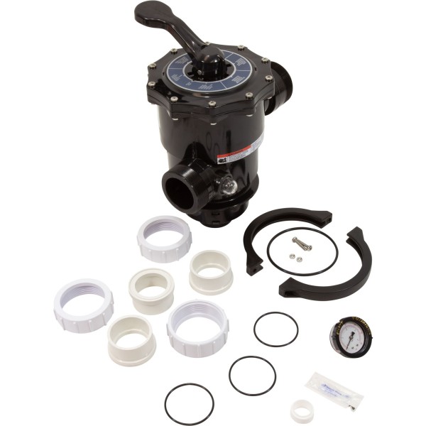 MPV, Pentair 2" Top Mount Hybrid, 6 Pos, Clamp-On, w/Fittings : 262525