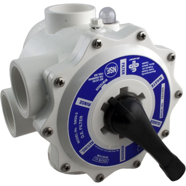 Multiport Valve, Praher SM2-PP2, 2", with PacFab Plumbing : SM2-PP2