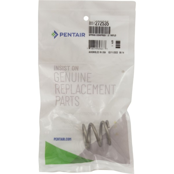 Spring, Pentair PacFab 1-1/2" High Flow Valve : 272535