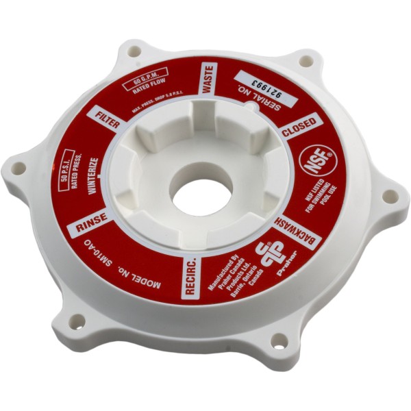 Cover, Praher ABS 1-1/2" Top/Side Mount Valves, White : E-6-S1