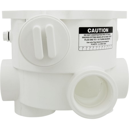 Body, Praher ABS 2" Side Mount Valves, 2"fpt, White : E-13-S2