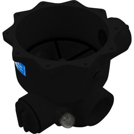 Body, Praher ABS 2" Side Mount Valves, 2"fpt, Black : E-13-S2B