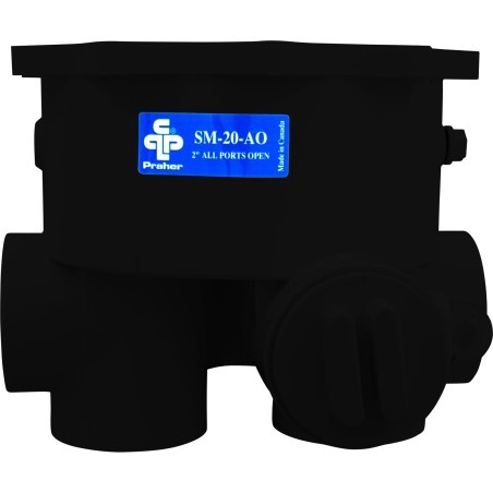 Body, Praher ABS 2" Side Mount Valves, 2"fpt, Black : E-13-S2B