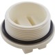 Plug, Praher ABS Side Mount Valves, 1-1/2"mpt, White : E-19-S1