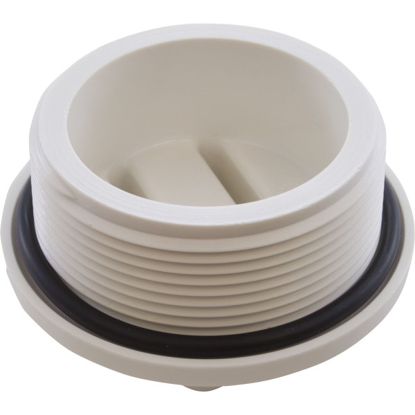 Plug, Praher ABS Side Mount Valves, 2"mpt, White : E-19-S2