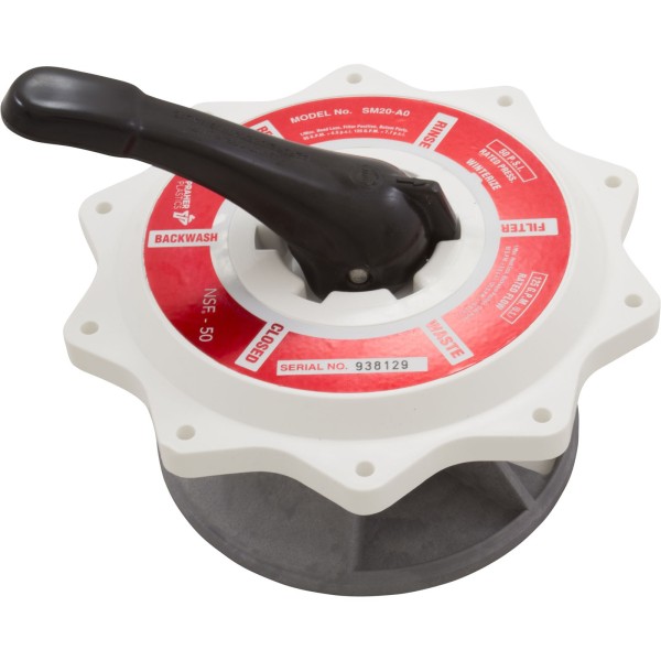 Lid Assembly, Praher ABS Top/Side Mt Valves, w/O-Ring, 2", Wht : E-50-S2