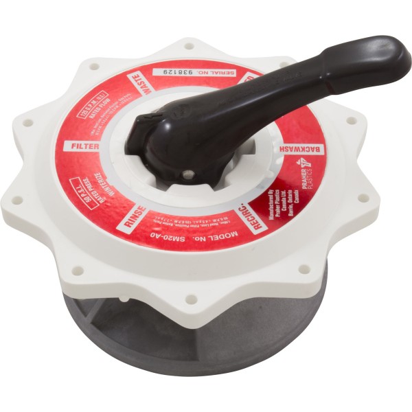 Lid Assembly, Praher ABS Top/Side Mt Valves, w/O-Ring, 2", Wht : E-50-S2