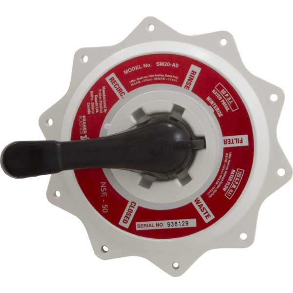 Lid Assembly, Praher ABS Top/Side Mt Valves, w/O-Ring, 2", Wht : E-50-S2