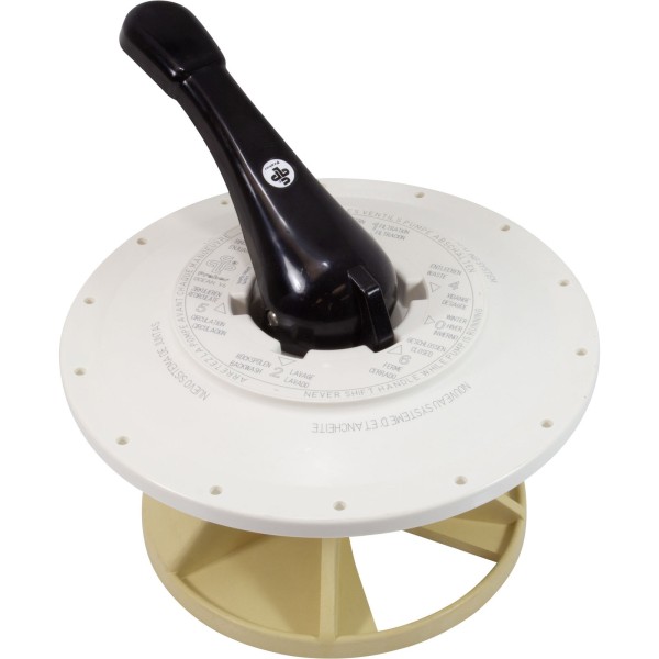 Lid Assy, Praher ABS Top/Side Mount Valve, 3", w/Gasket, Wht : 130711